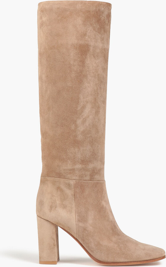 Gianvito Rossi Suede knee boots