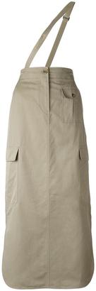 Helmut Lang shoulder-strap cargo skirt