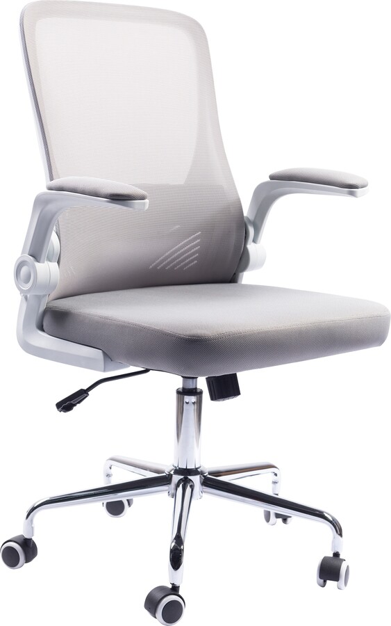 Porthos Home Nova Swivel Office Chair, Mesh Back, Flipup Armrests