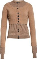 Thumbnail for your product : Meryll Rogge Double Layered Cashmere Crop Cardigan & Vest Set
