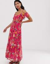 Thumbnail for your product : Pimkie floral maxi dress in pink