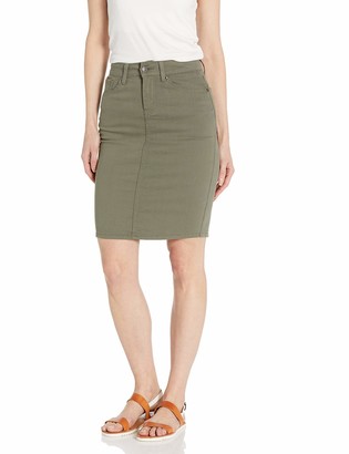 women's olive green mini skirt