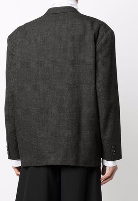Comme Des Garçons Pre-Owned 1980s Plaid Check Single-Breasted Blazer