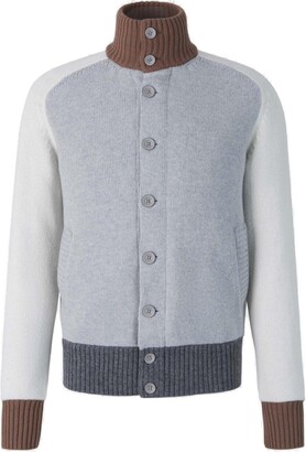 Herno Colour-block Button-up Sweater