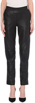 Thumbnail for your product : A.F.Vandevorst Relaxed-fit slim high-waist leather trousers