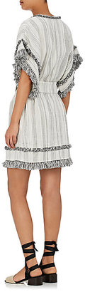 Zimmermann Women's Fringe Striped Linen-Cotton Dress