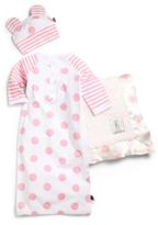 Thumbnail for your product : Little Giraffe Infant's Three-Piece Lollipop Gown, Cap & Blanket Set