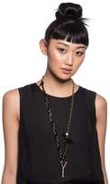 Thumbnail for your product : Lulu Frost Plaza Letter Necklace - Black Velvet Chain