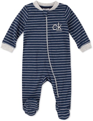 Calvin Klein Baby Boys Striped Coverall - ShopStyle