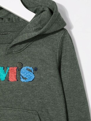 Levi's Embroidered-Logo Cotton Hoodie