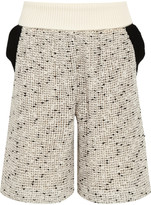 Thumbnail for your product : Chloé Open-knit cotton-blend shorts