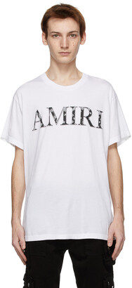 Amiri White Bandana Logo T-Shirt