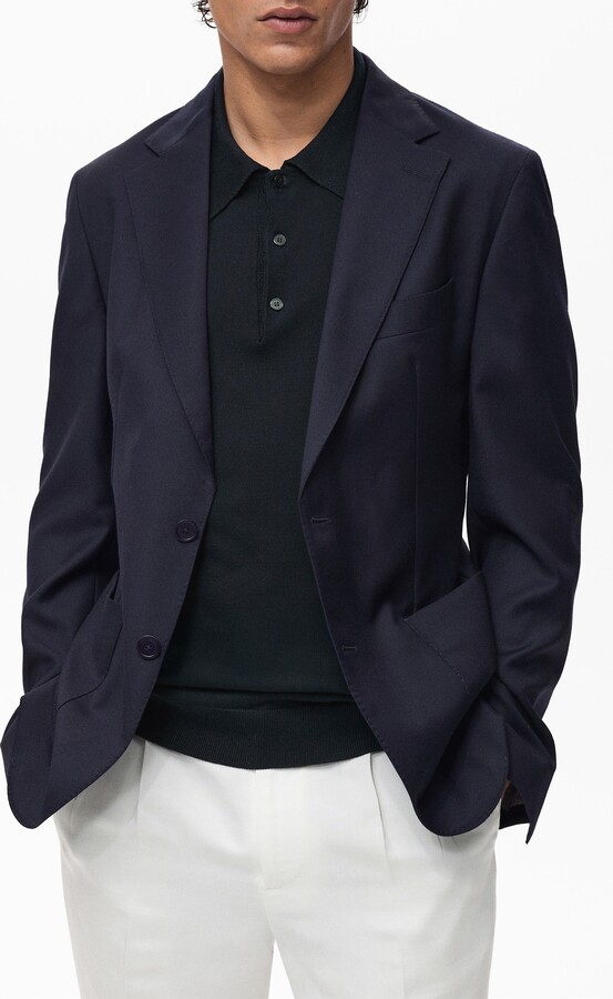 Slim Fit Cool Wool Blazer