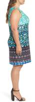 Thumbnail for your product : Taylor Mixed Print Scuba Sheath Dress (Plus Size)