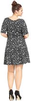 Thumbnail for your product : Love Squared Plus Size Floral-Print Sweater Dress