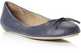 Thumbnail for your product : Dune Simple Leather Bow Front Ballerina