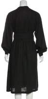 Thumbnail for your product : Black Crane Linen Midi Dress