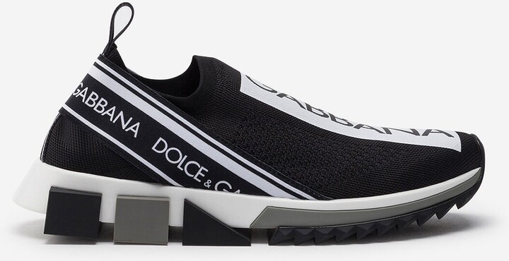 Womens Trainers Dolce & Gabbana Trainers - Save 55% Black Dolce & Gabbana Synthetic Sorrento Stretch Mesh Sneakers in Black,White 