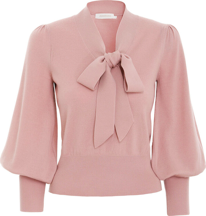 zimmermann tie neck gown