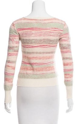 M Missoni Patterned Scoop Neck Sweater