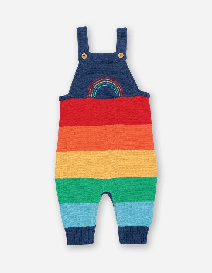 Kite Baby Rainbow Knit Dungarees ShopStyle Bibs & Burp Cloths