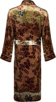 Thumbnail for your product : Pierre Louis Mascia Floral Velvet-Effect Robe