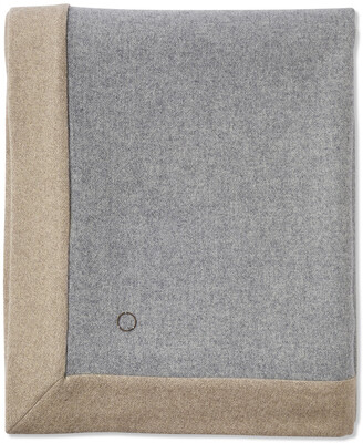 Oyuna Etra 100% Cashmere Throw - 200x160cm - Soft Grey/Taupe