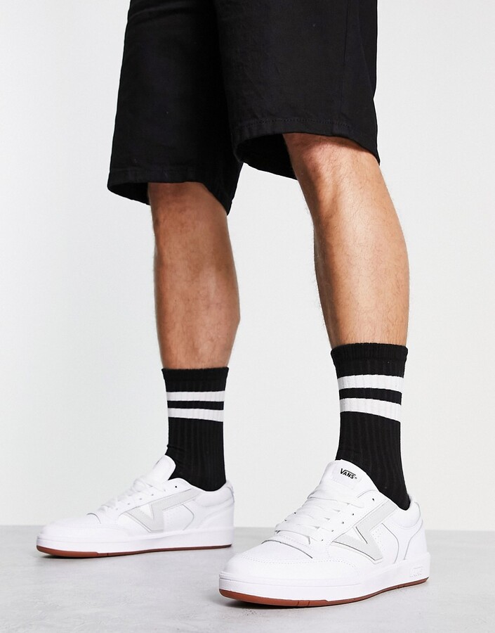 mens white leather vans