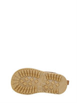 Thumbnail for your product : Moschino Bear Printed Leather Ankle Boots