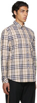 Thumbnail for your product : Burberry Beige Poplin Check Shirt