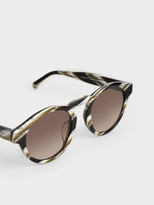 Thumbnail for your product : Charles & Keith Striped Round Acetate Sunglasses