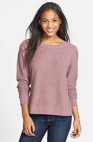 Thumbnail for your product : BP Side Slit Knit Sweatshirt (Juniors)