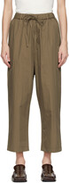 Thumbnail for your product : Co Taupe Cotton Drawstring Trousers