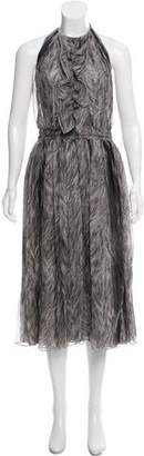 Dolce & Gabbana Silk Halter Dress w/ Tags