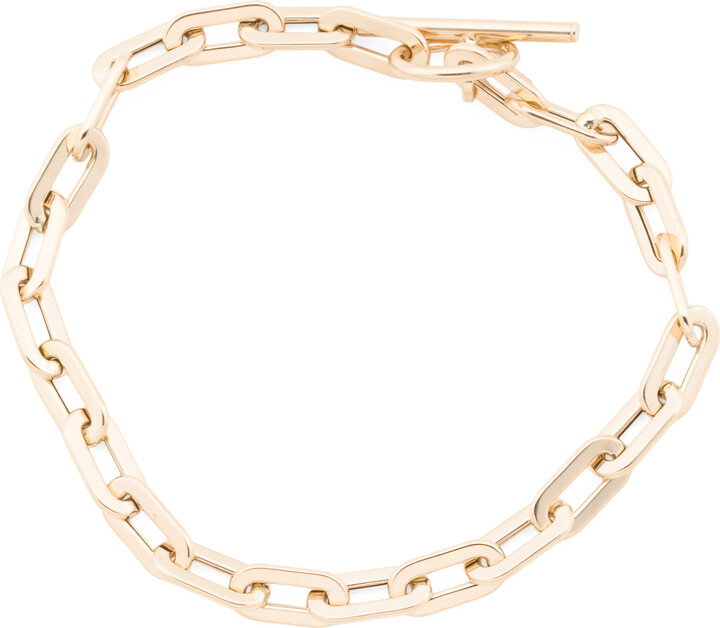 Golden Clef Made In Italy 14k Gold T Bar Chain Bracelet - ShopStyle