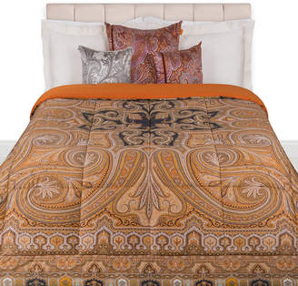 Etro Cinisi Quilted Bedspread - 270x270cm - Brown