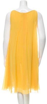 Valentino Pleated Silk Dress