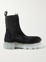 Thumbnail for your product : Rick Owens Beatle Bozo Calf Hair Chelsea Boots
