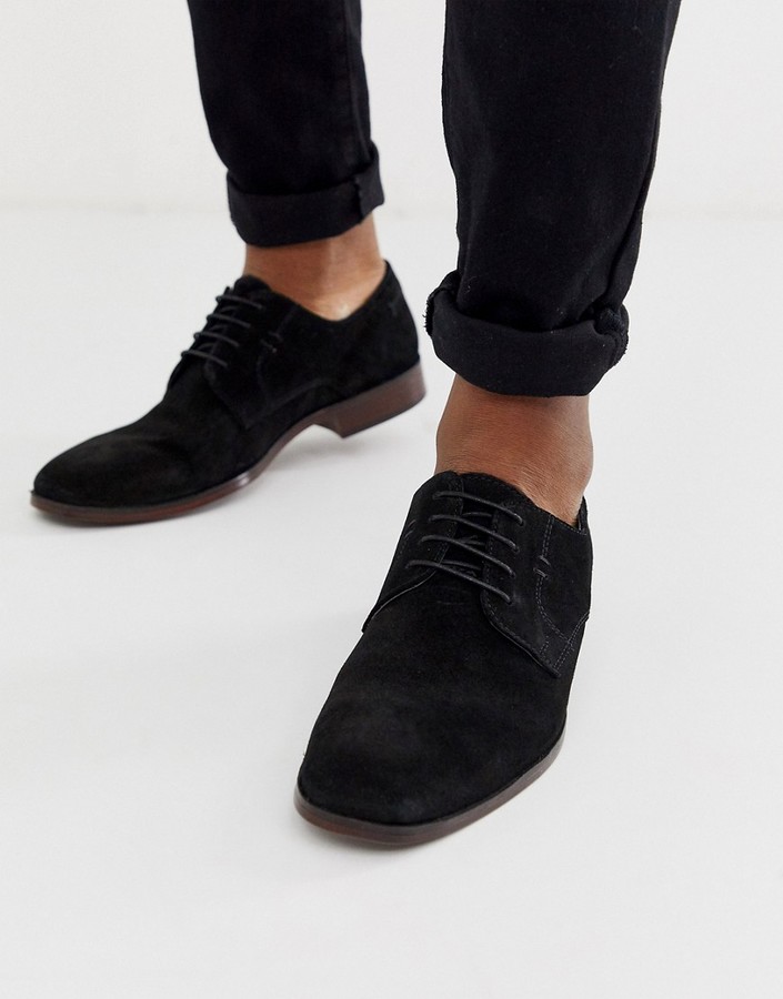 asos black suede loafers