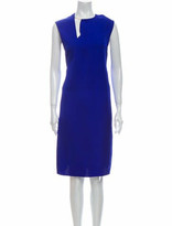 Thumbnail for your product : Celine V-Neck Midi Length Dress Blue