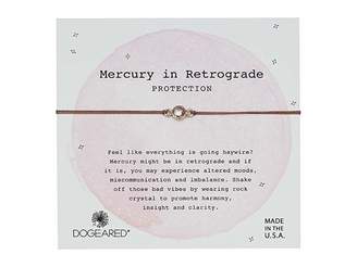 Dogeared Mercury in Retrograde Protection, Rock Crystal Bracelet