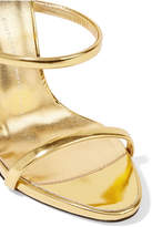 Thumbnail for your product : Giuseppe Zanotti Harmony Metallic Leather Sandals - Gold
