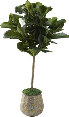 66" Artificial Fiddle Tree in Planter