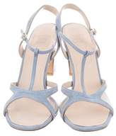 Thumbnail for your product : Maryam Nassir Zadeh Suede & PVC T-Strap Sandals