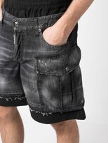 Thumbnail for your product : DSQUARED2 Double-Shorts-Design Denim Shorts