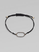Thumbnail for your product : Black Diamond & 18K Rose Gold Oval Cord Bracelet