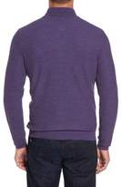 Thumbnail for your product : David Donahue Honeycomb Quarter Zip Sweater