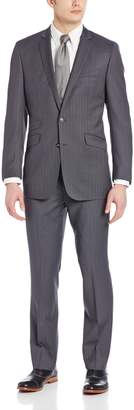 Ben Sherman Men's 2 Button Side Vent Suit with Flat Front Pant