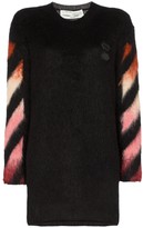 Thumbnail for your product : Off-White Ombre Arrow-Print Knitted Dress