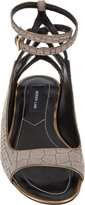 Thumbnail for your product : Derek Lam Hanne Cutout Ankle-Strap Skimmers